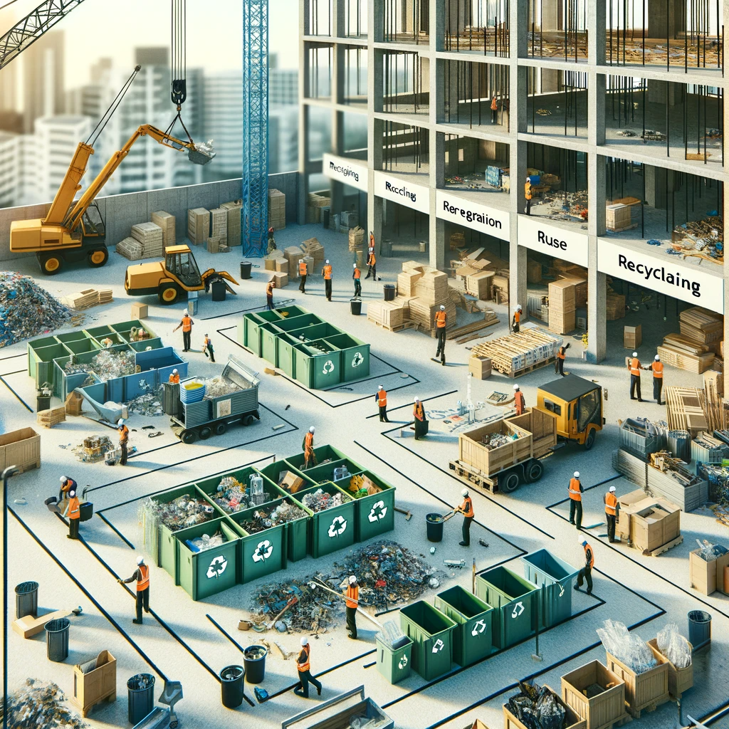DALL·E-2024-01-22-13.50.07-An-informative-and-visually-appealing-image-for-an-article-about-managing-waste-during-a-building-project.-The-image-should-depict-a-construction-site.png