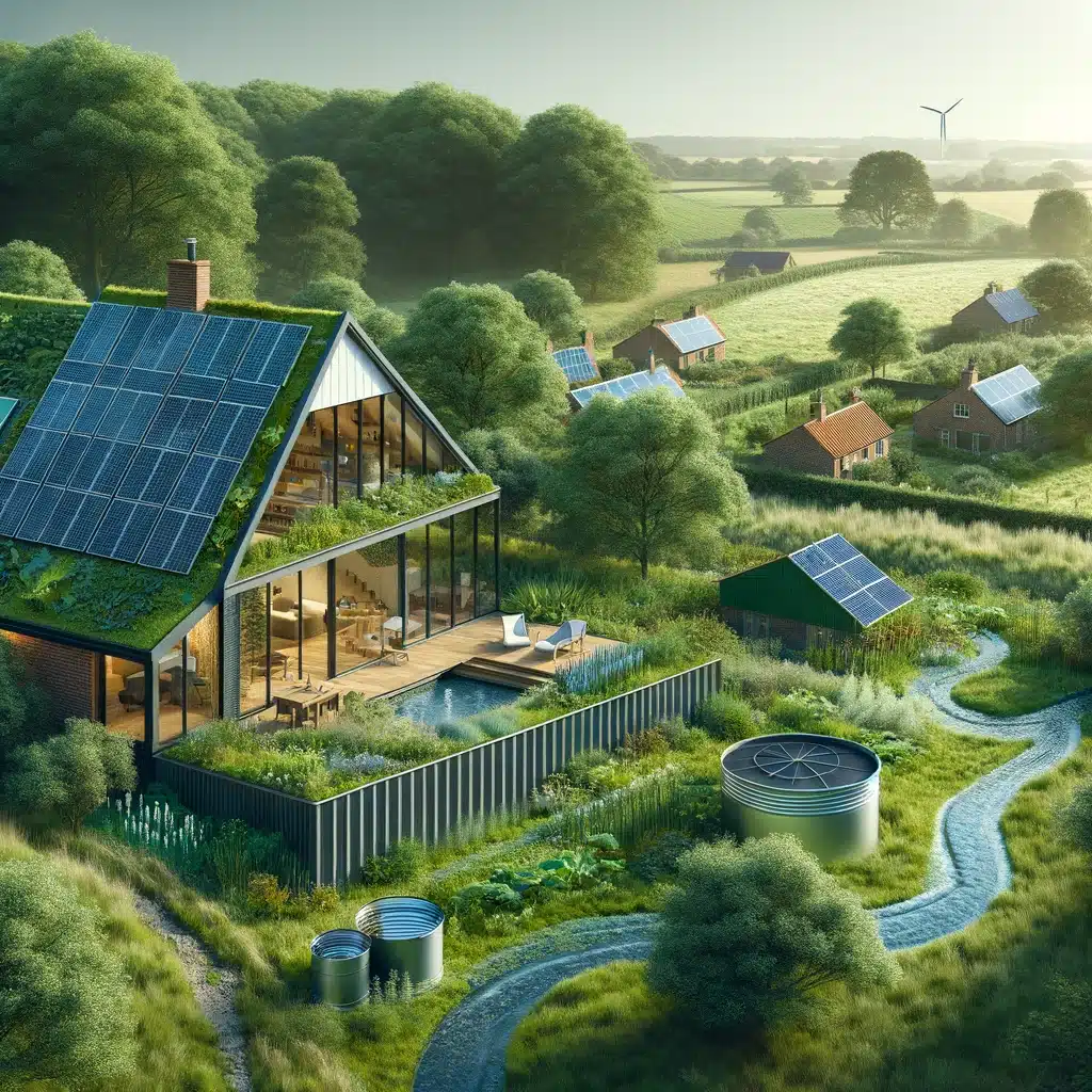 An-eco-friendly-house-in-a-lush-green-setting-showcasing-solar-panels-rainwater-harvesting-system-and-a-green-roof-representing-sustainable-buildi.webp