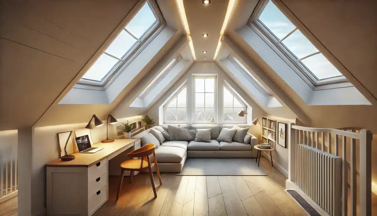 Converted loft into a bright and functional space