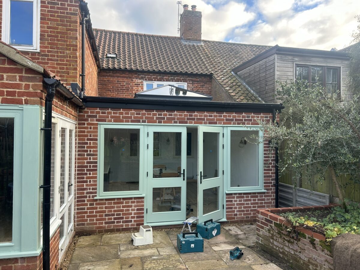 Completed kitchen extension in Norfolk by Stellar Construction