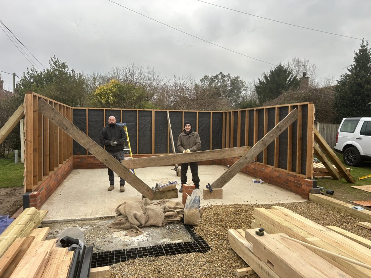 Oak cart lodge in East Ruston – project photo 33
