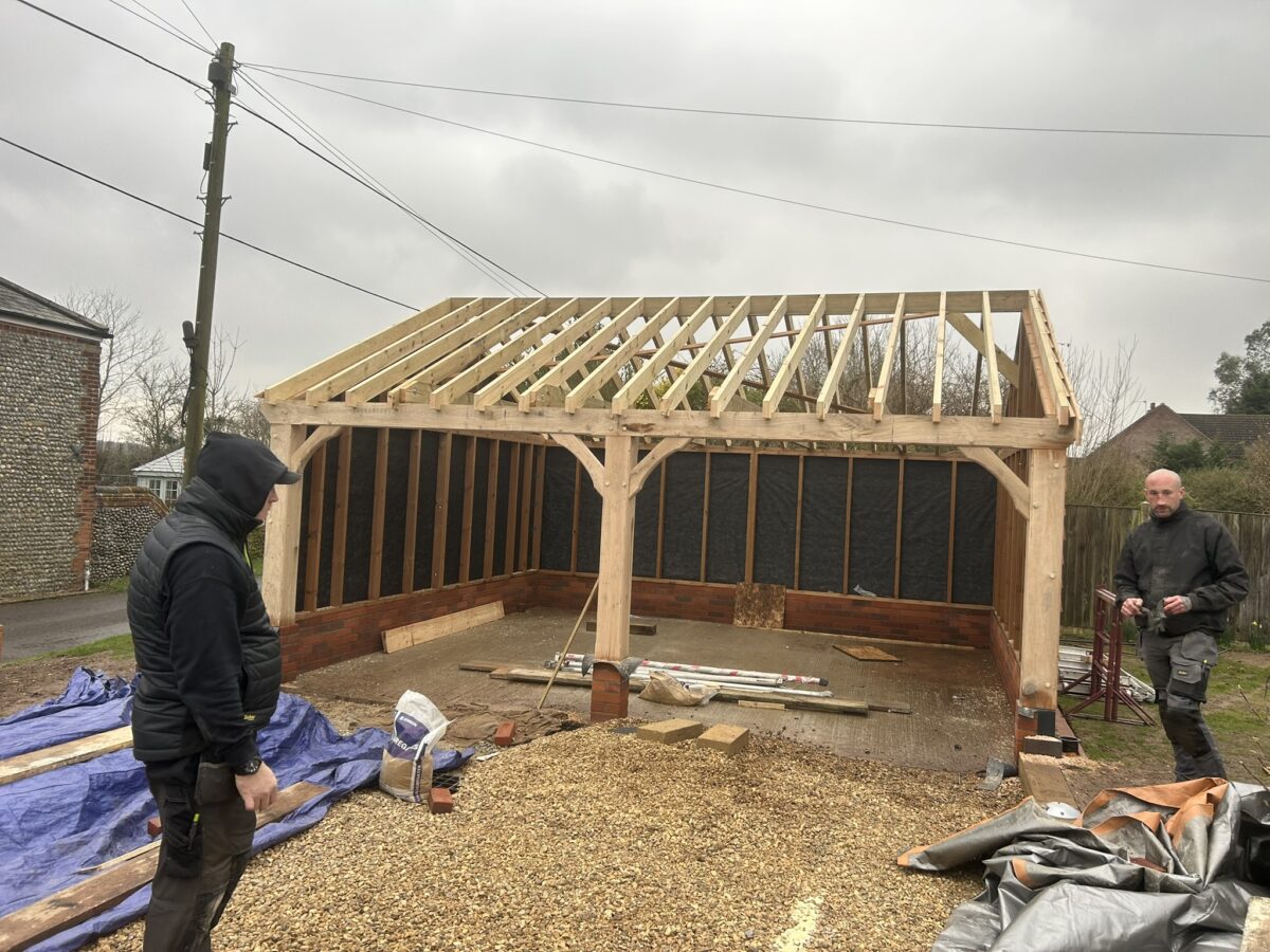 Oak cart lodge in East Ruston – project photo 35