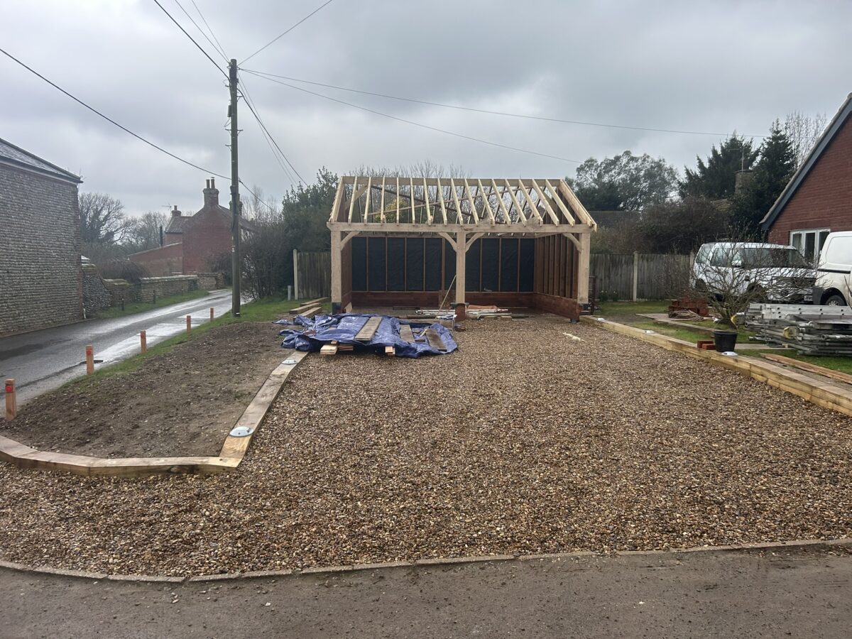 Oak cart lodge in East Ruston – project photo 36
