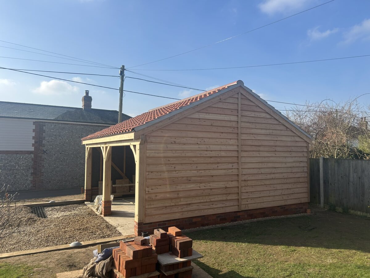 Oak cart lodge in East Ruston – project photo 39