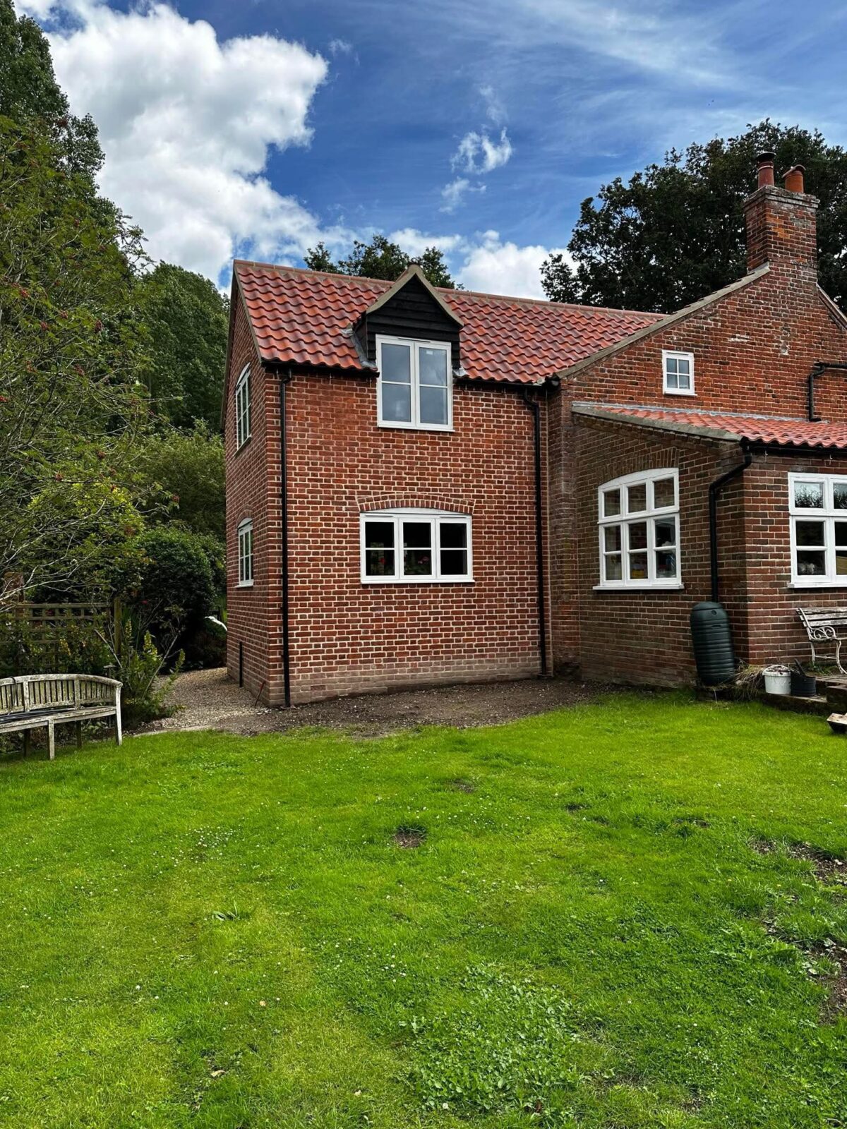 Modern house extension completed by Stellar Construction in Norfolk
