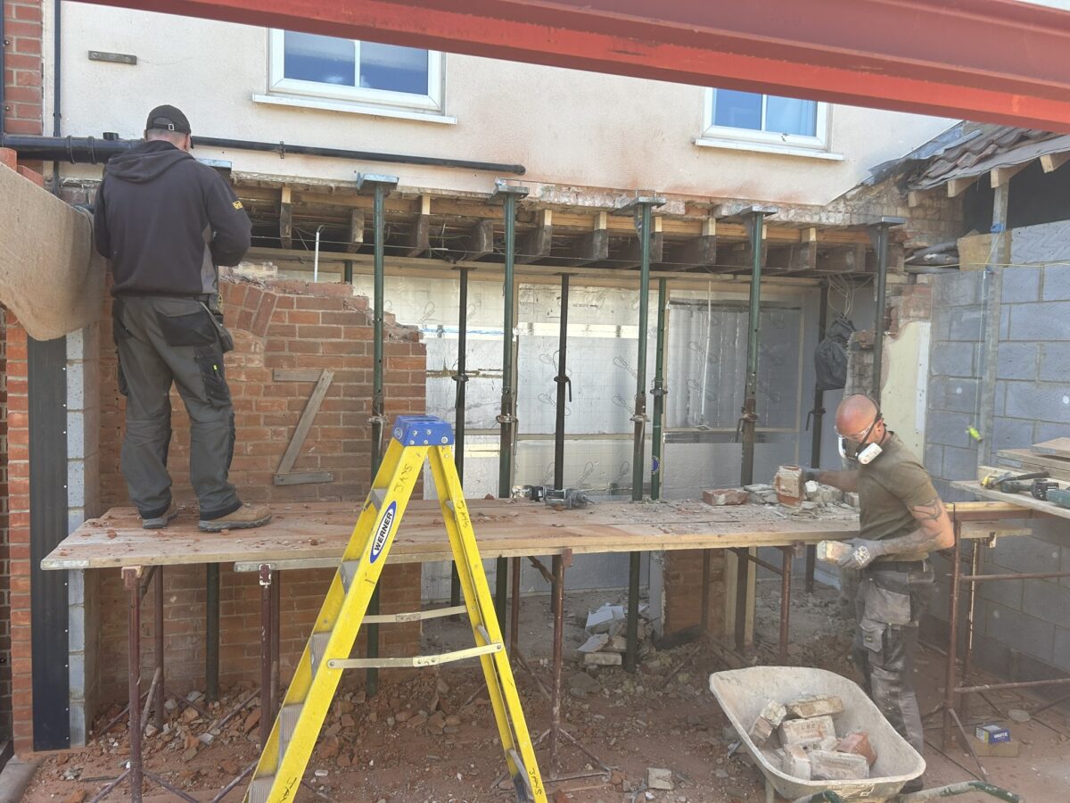 Steel beam installation Norfolk