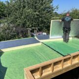 Insulated warm roof construction on the South Walsham extension